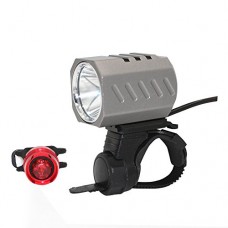 Whaitfire LED Bike Lights Front and Back  USB Rechargeable Bike Light Set  Mountain Bicycle Headlight  IP65 Waterproof Bicycle Light  Free Tail Light and 4400 mAh Battery Pack Include - B073SNWX5G
